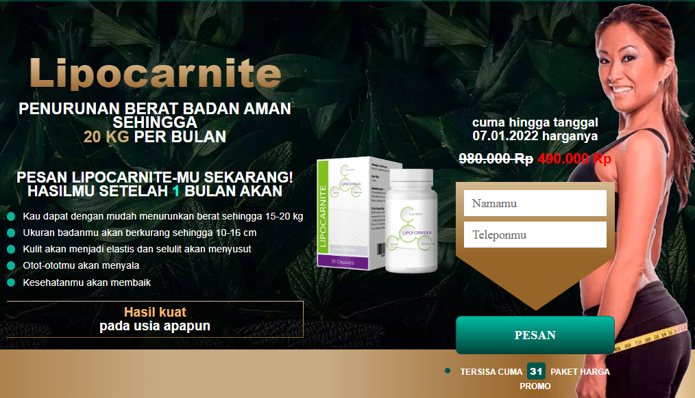 Lipocarnite Bahan