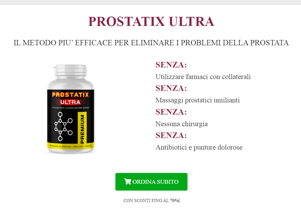 Prostatix Ultra Prezzo