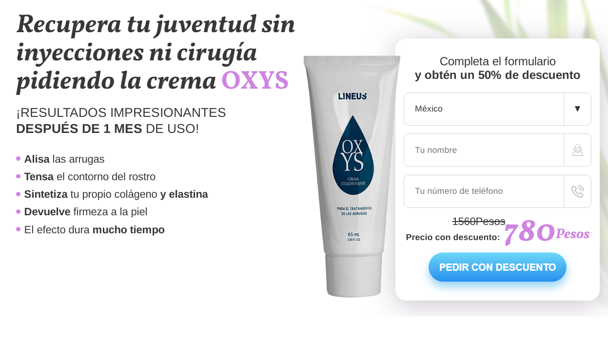 Crema Oxys MercadoLibre