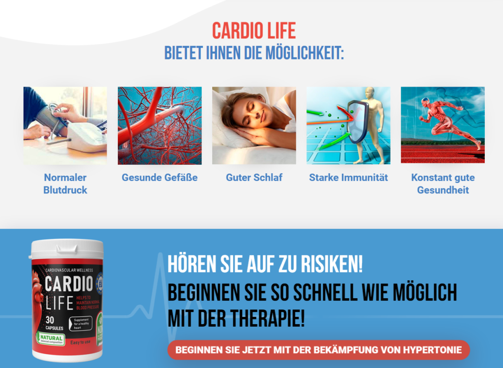 Cardio Life Zutaten