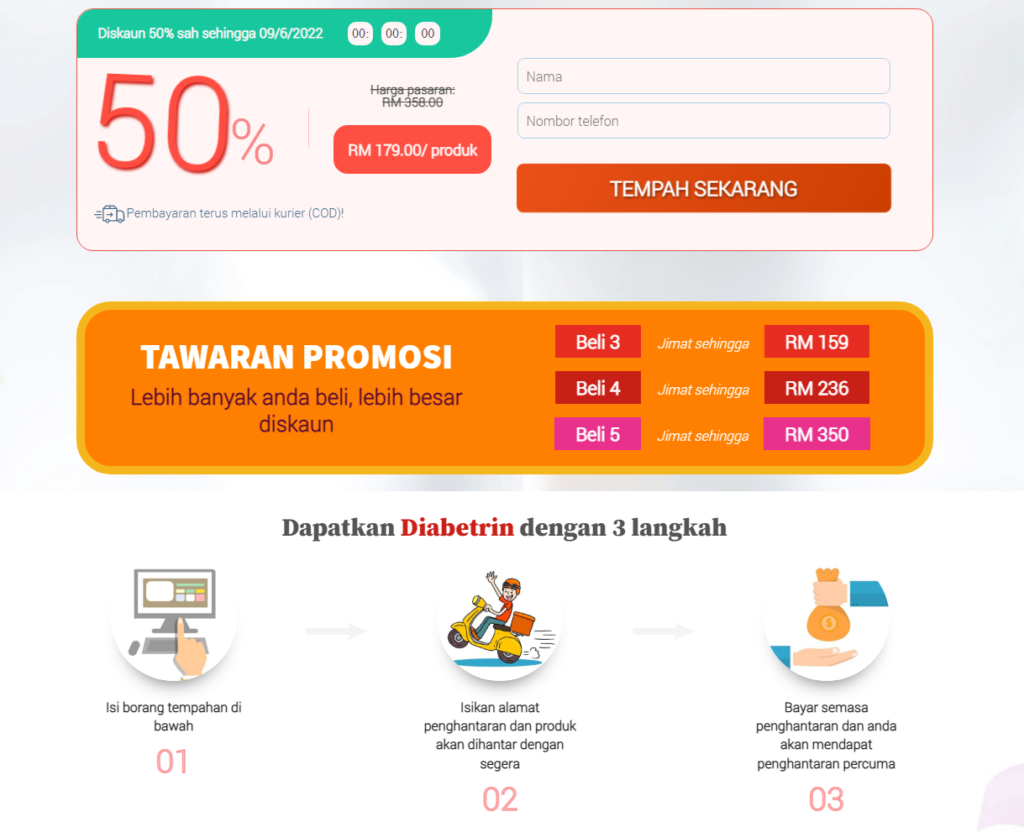 Diabetrin bahan-bahan