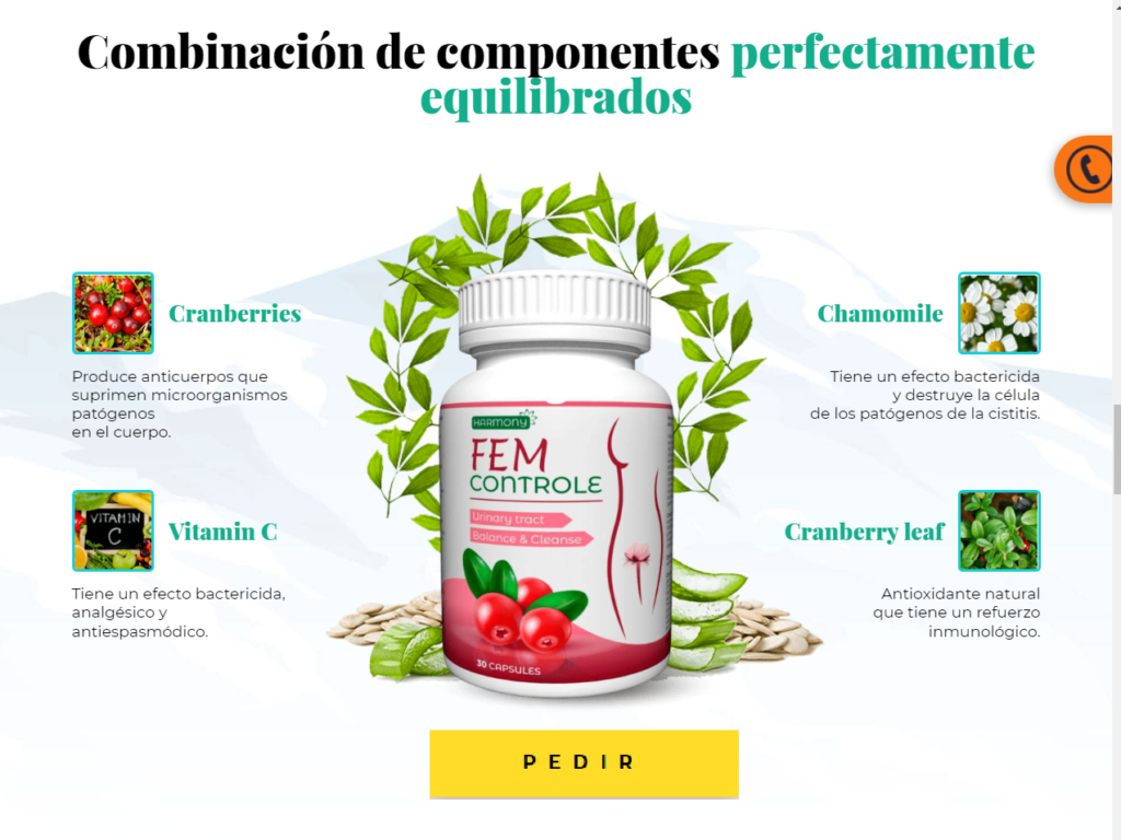 Fem Controle Ingredientes