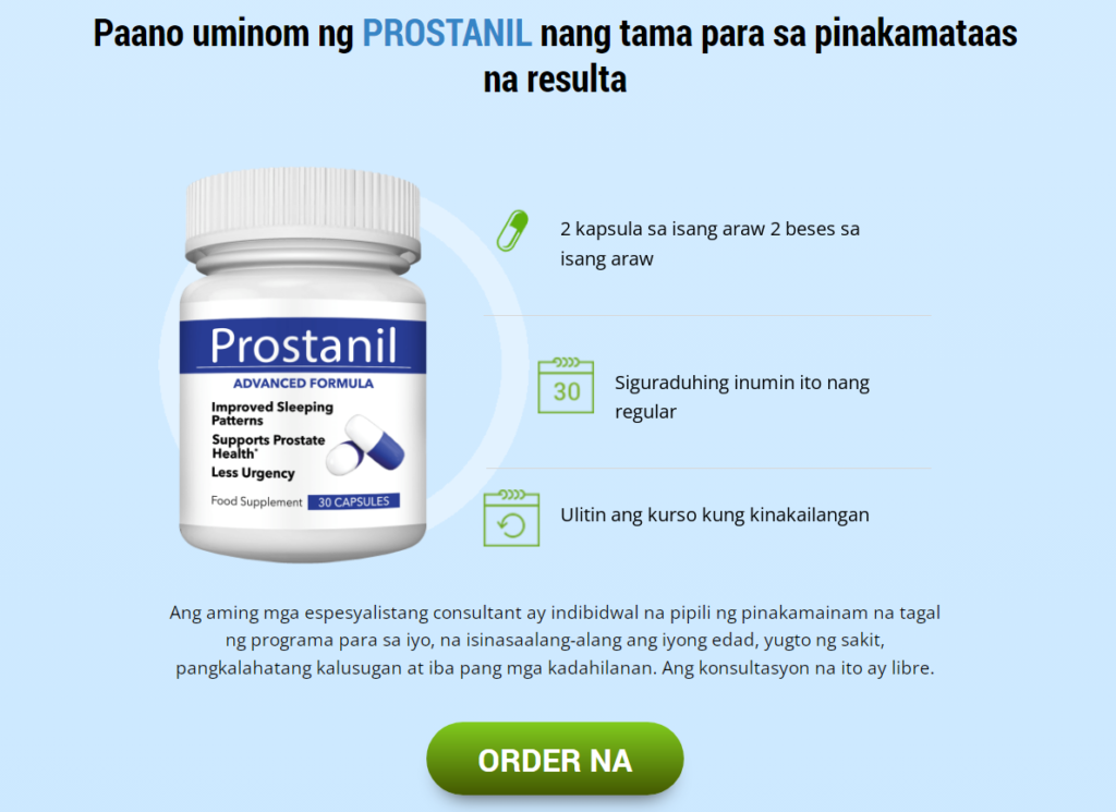 Prostanil Mga sangkap