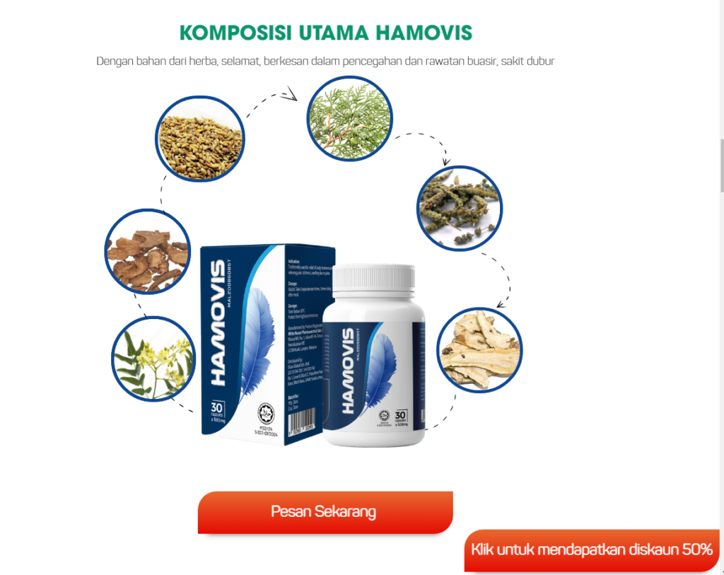 Hamovis bahan-bahan