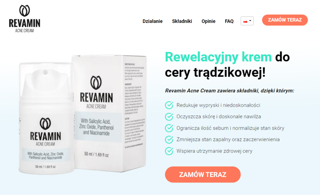 Revamin Acne Cream Cena £