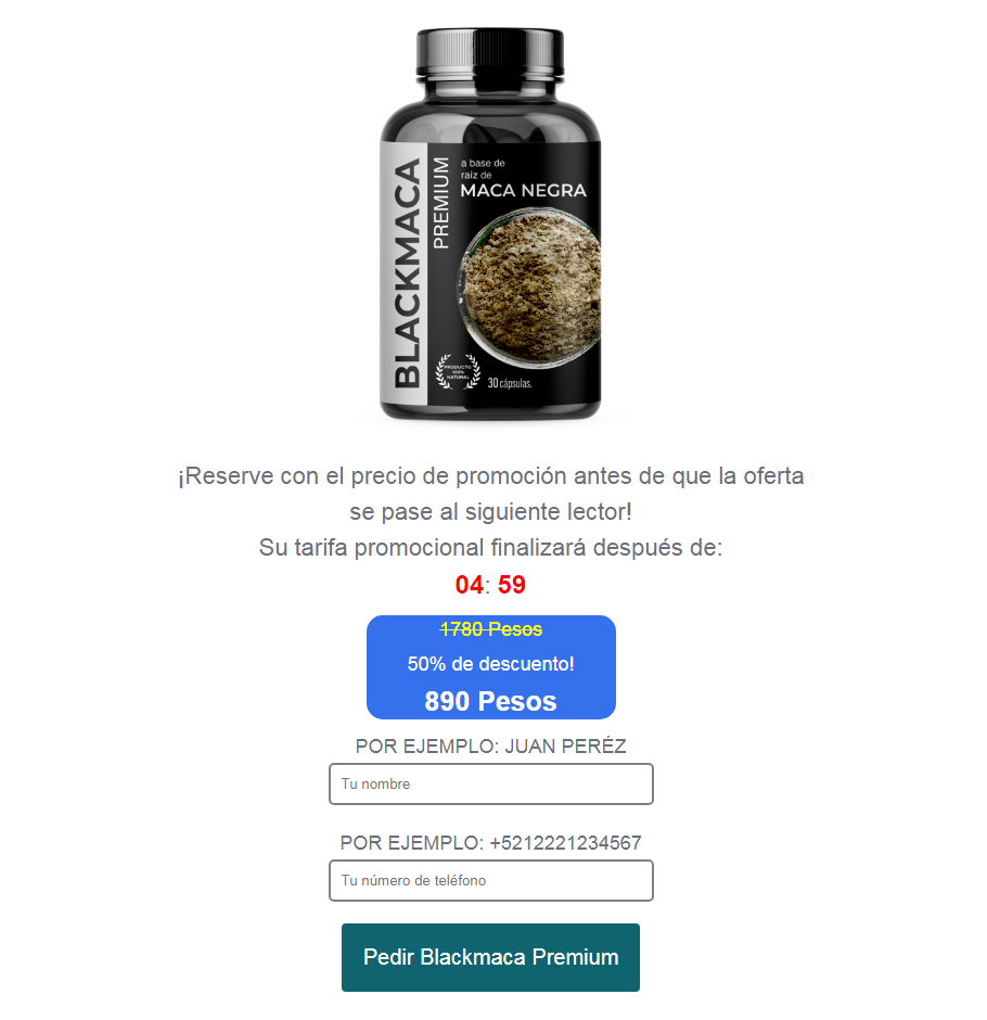 Blackmaca Premium reseñas