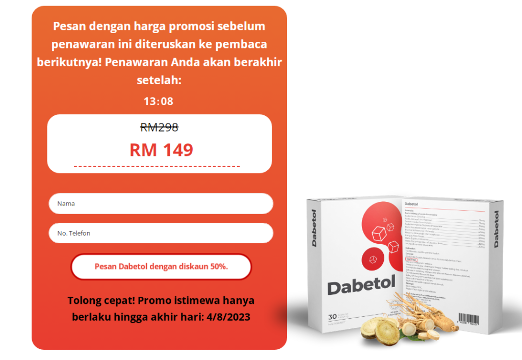 Dabetol harga