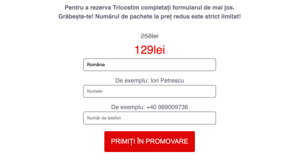 Tricostim recenzii