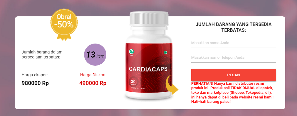 Cardiacaps harga