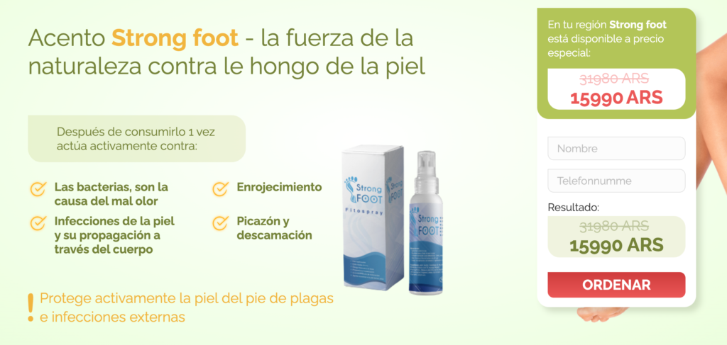 Strong foot Precio