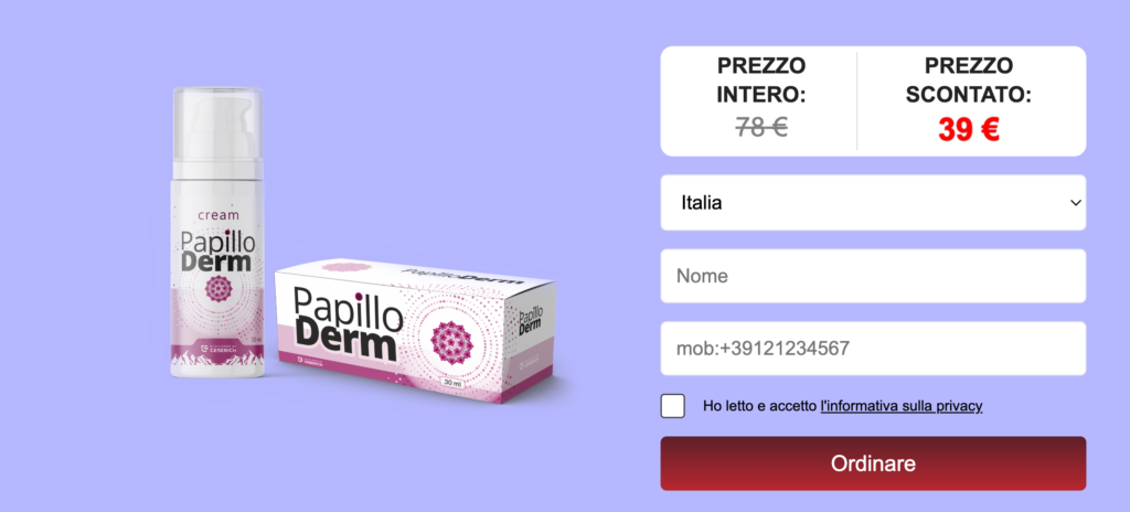 Papilloderm Benefici